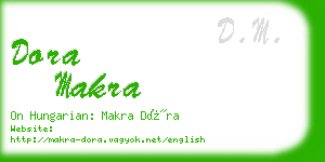 dora makra business card